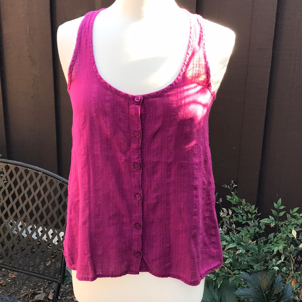 Splendid Magenta Button down - Picture 1 of 5